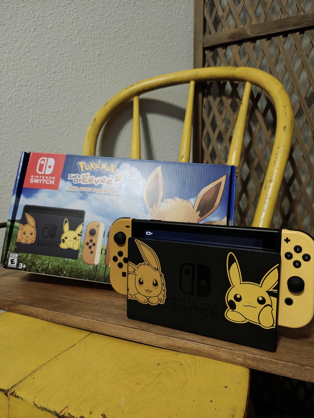 Nintendo Switch Pikachu & Eevee Edition Console - Yellow Joy‑Con